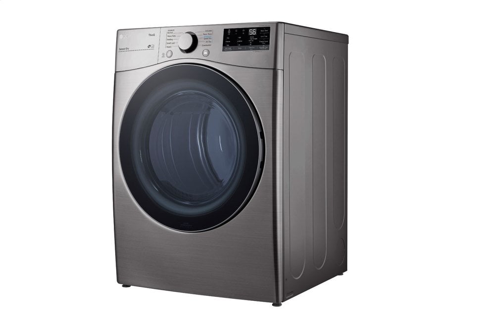 Lg DLE3600V 7.4 Cu. Ft. Ultra Large Capacity Smart Wi-Fi Enabled Front Load Electric Dryer With Built-In Intelligence