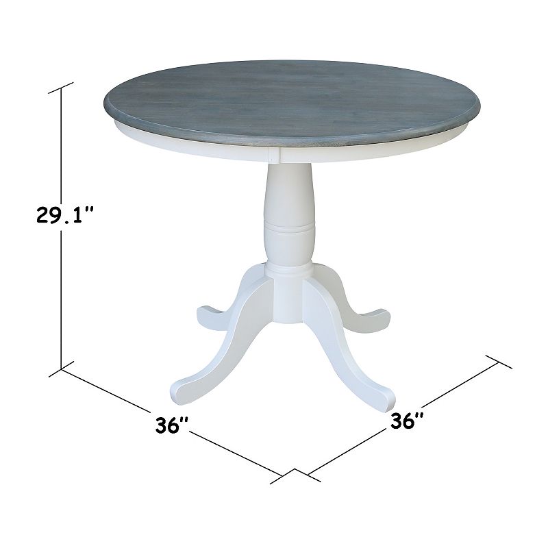 38.4-in. Round Pedestal Dining Table