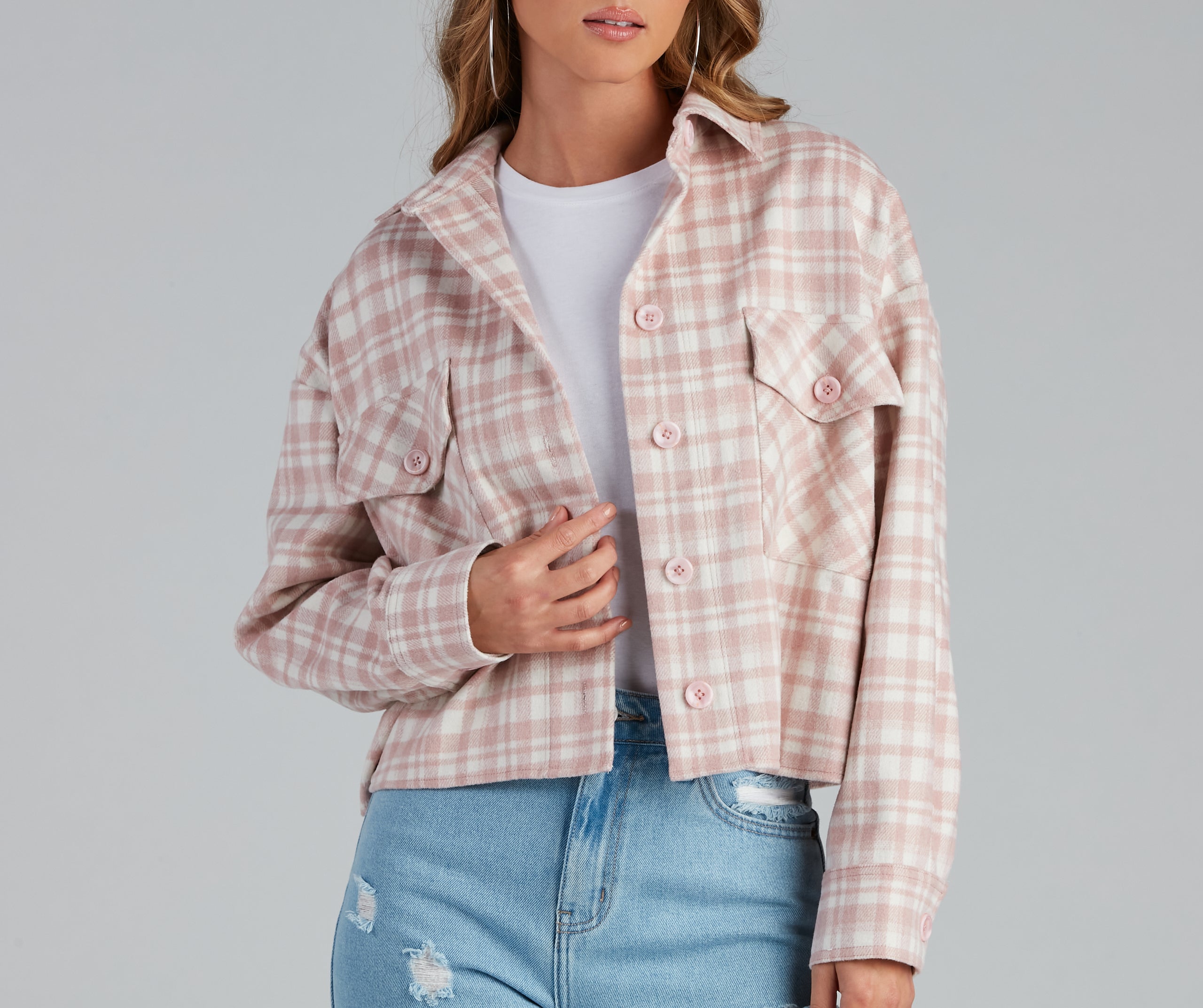 Gilmore Flannel Crop Shacket