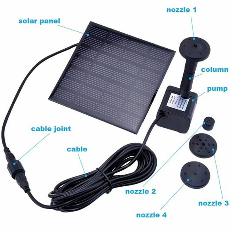 180L/H Solar Water Pump for Garden Pool Pond Fountain Aquarium