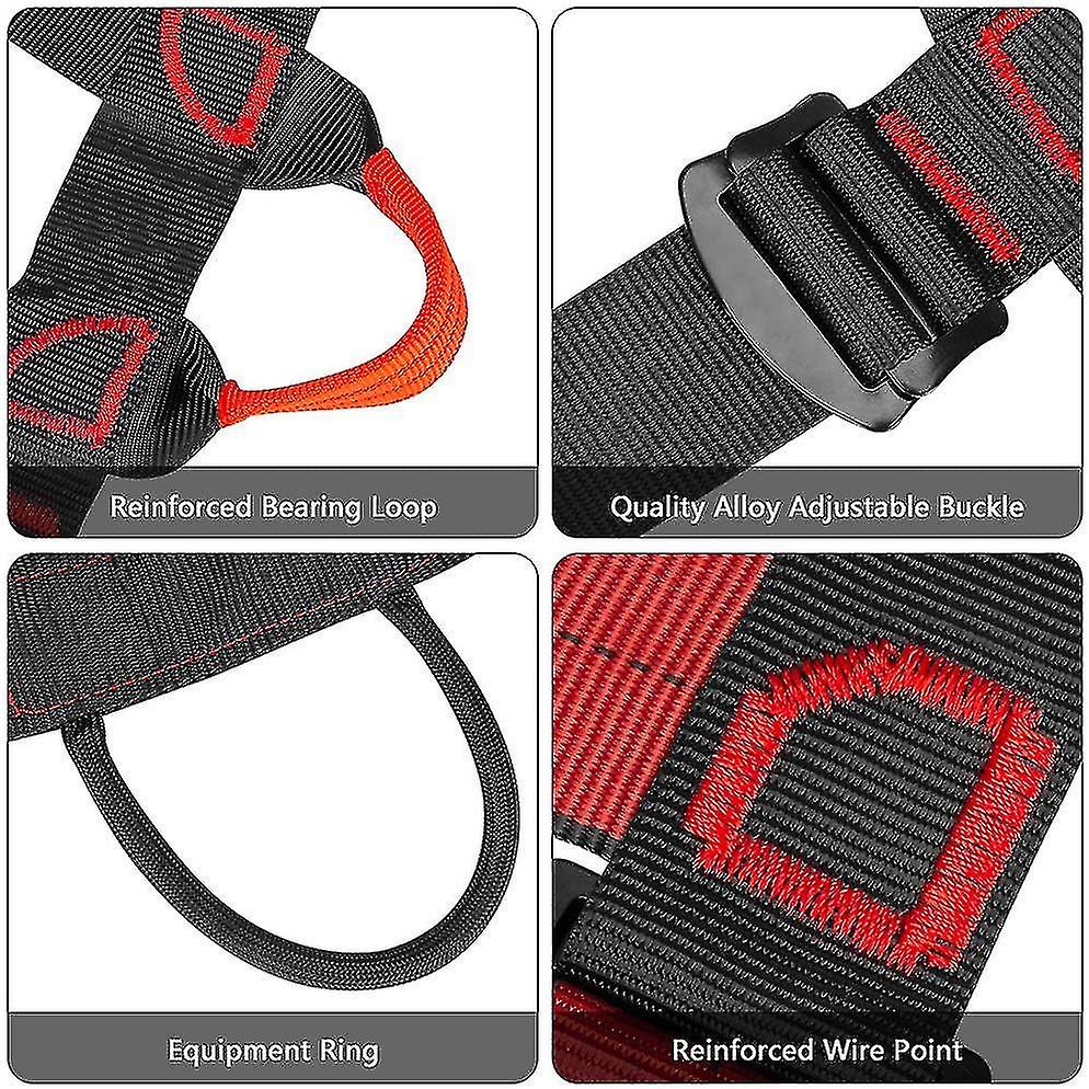 Outdoor Climbing And Rock Climbing Seated Downhill Harness (black)