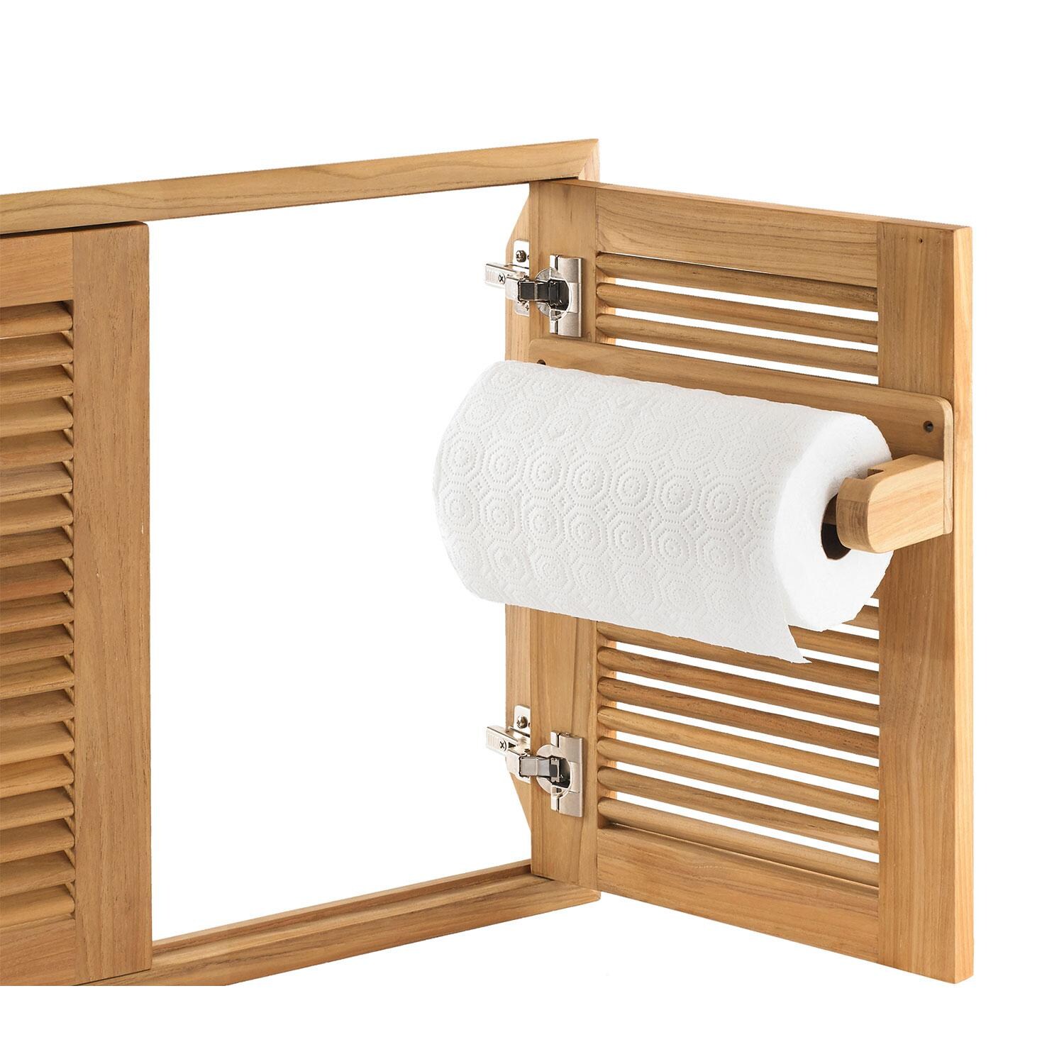 Pacific Teak Millsworks Roll Towel Holder