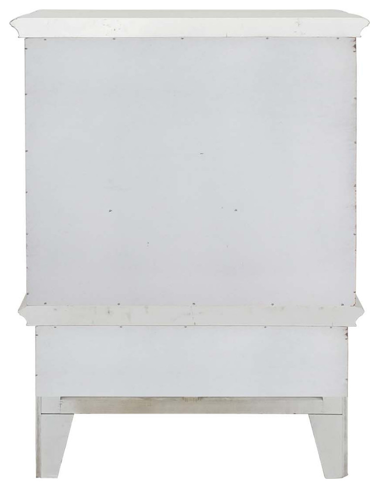 Acme Vendom Chest Antique Pearl Finish   Victorian   Accent Chests And Cabinets   by AMOC  Houzz