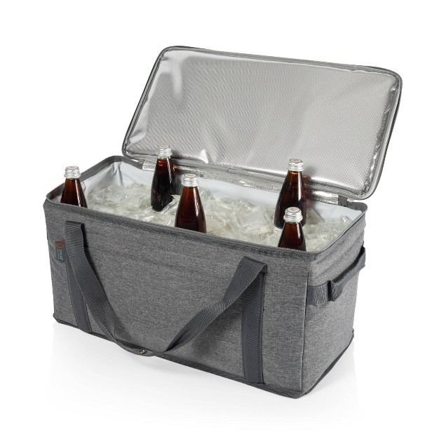 Picnic Time Collapsible 45qt Cooler Heathered Gray