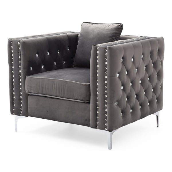 Paige Tufted Velvet Living Room Chair