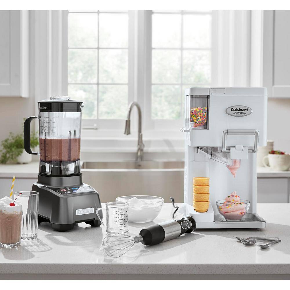 Cuisinart Smart Stick 5-Speed Stainless Steel Immersion Blender with 3-Cup Chopper and Grinder Attachment CSB-179P1