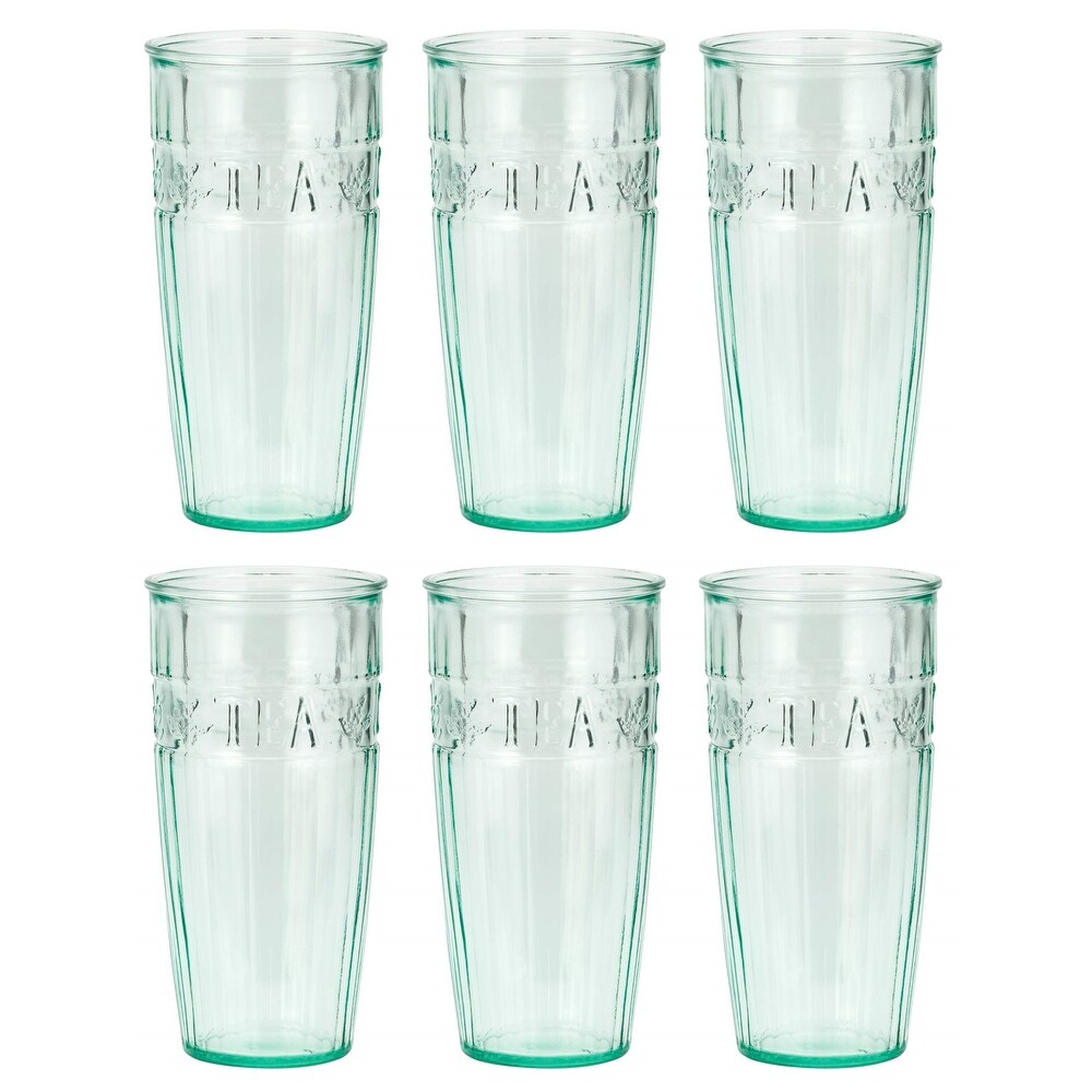 Amici Home Iced Tea Recycled Glasses Set of 6   18 oz.