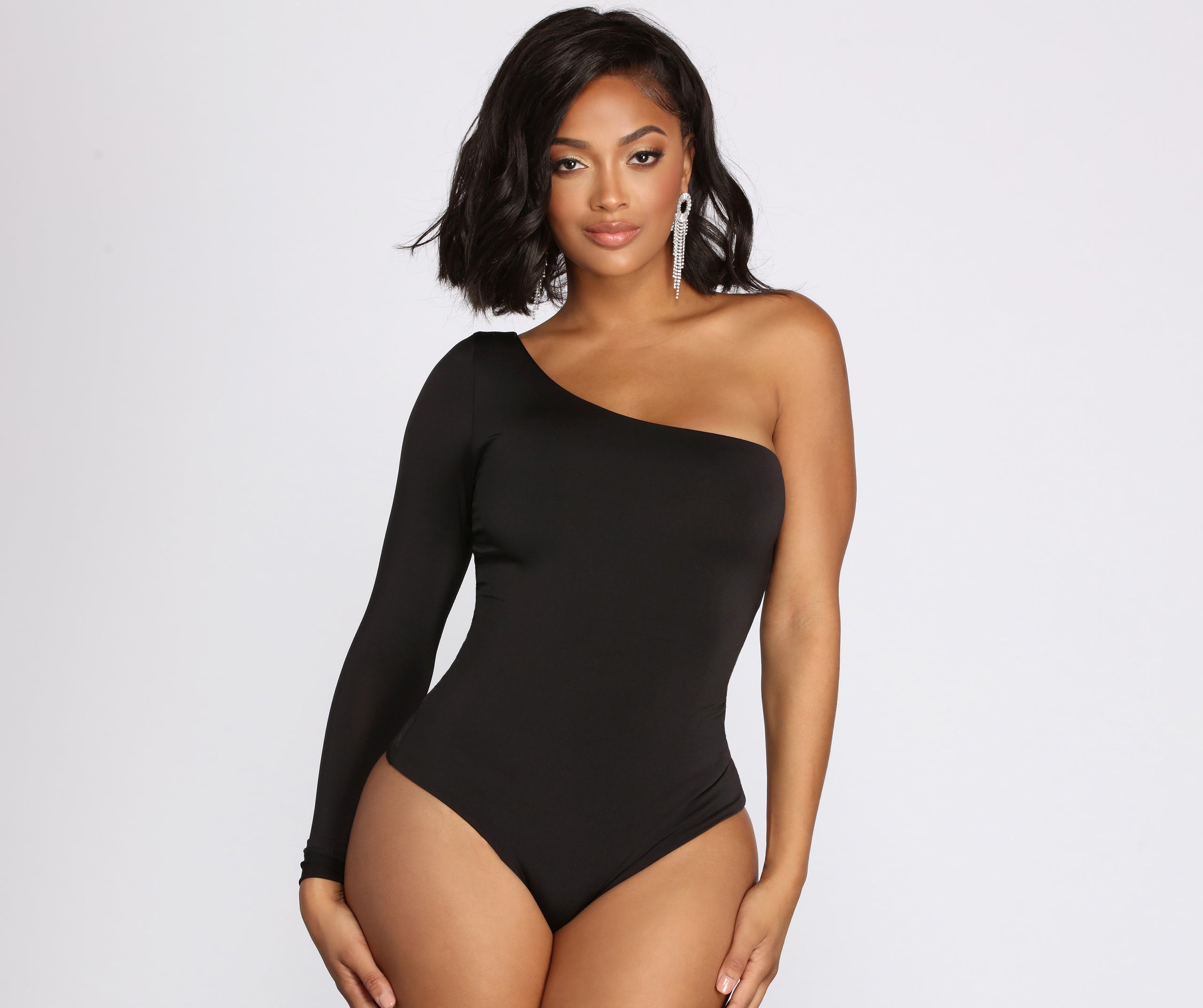 Chic Vibes One Shoulder Bodysuit