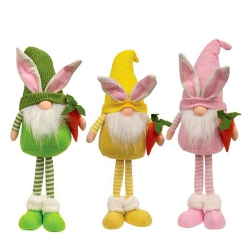 Easter Bunny Standing Gnome 3 Asstd.   H   22.75 in. W  9.00 in. L  4.00 in.