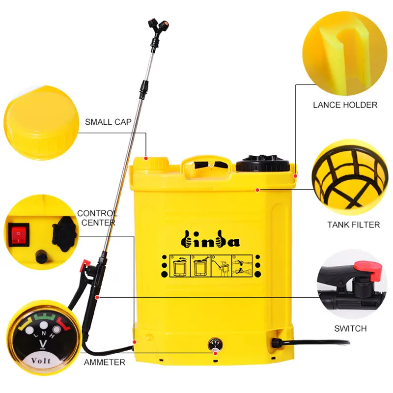 Binda 16L Plastic Knapsack 2 1 Battery   Manual Sprayer Good Quality Agricultural Sprayer