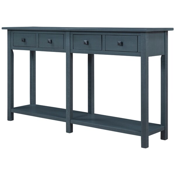 Console Table with Drawer and Bottom Shelf