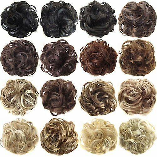 Curly Messy Bun Hair Piece Scrunchie Updo Cover Hair Extensions Real As Human