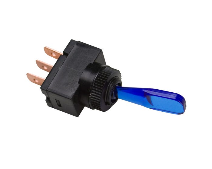 Uriah Products 20 Amp 12V Blue Illuminated On/Off Toggle Switch - UA402400