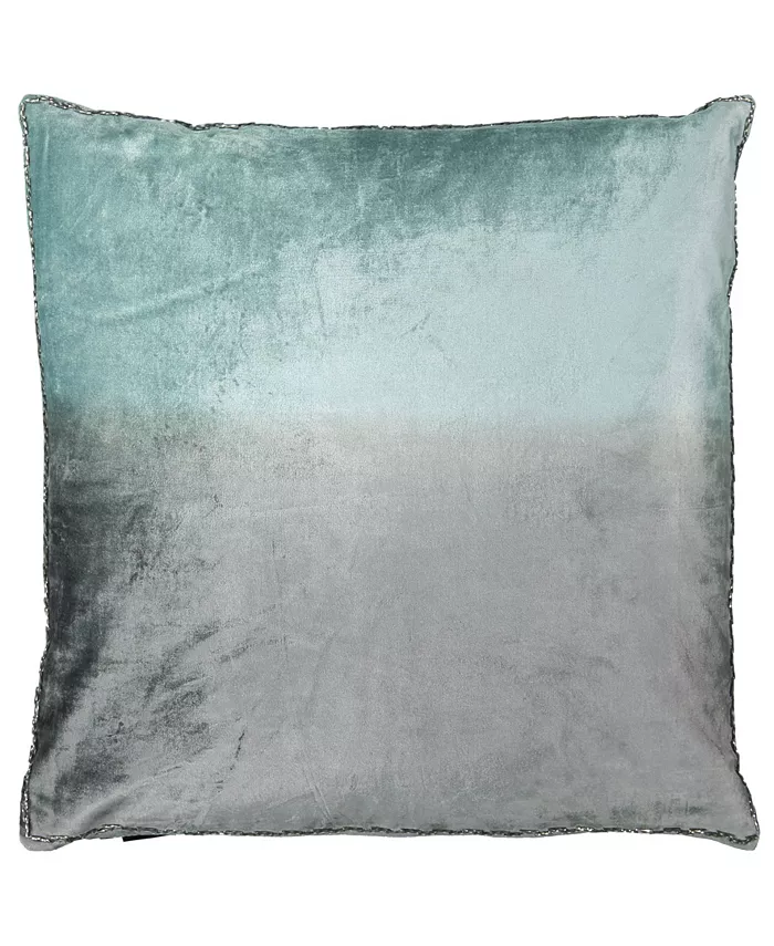 Mod Lifestyles Ombre Velvet Collection Viscose Beaded Edges Pillow， 20