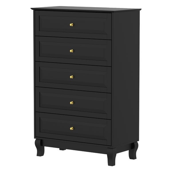 Side Tatble 5 Drawer Dresser Drawer Chest Tall Storage Cabinet - - 36594944