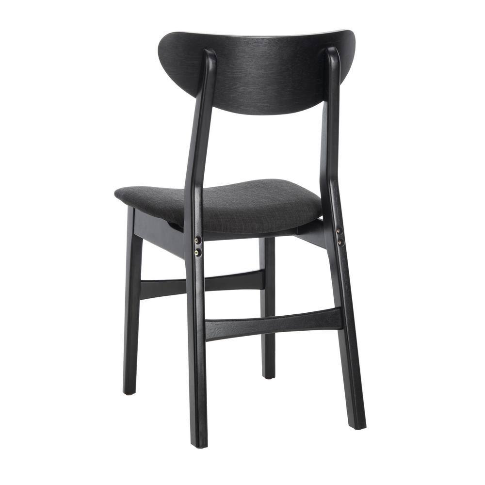 SAFAVIEH Lucca Black Dining Chair DCH1001J-SET2