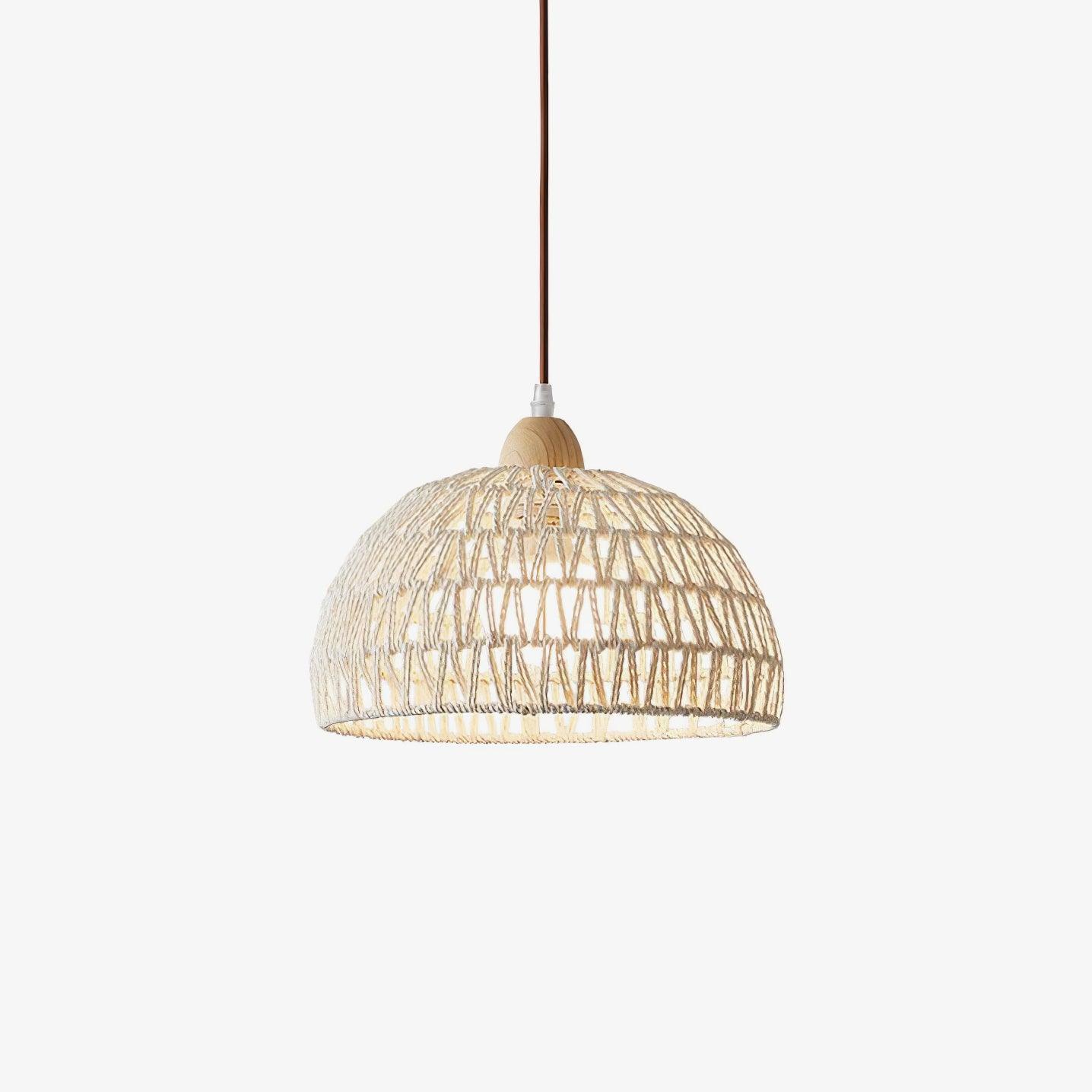 Rattan Arch Pendant Lamp