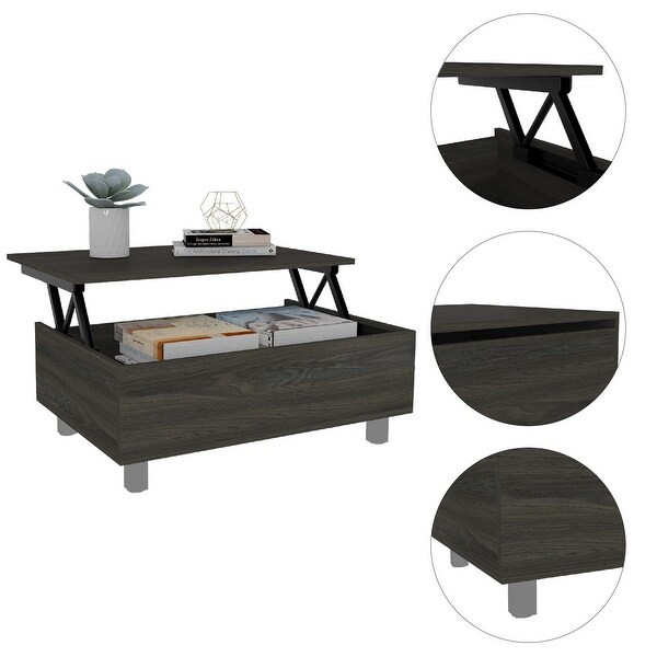 Lift Top Coffee Table with Four Legs