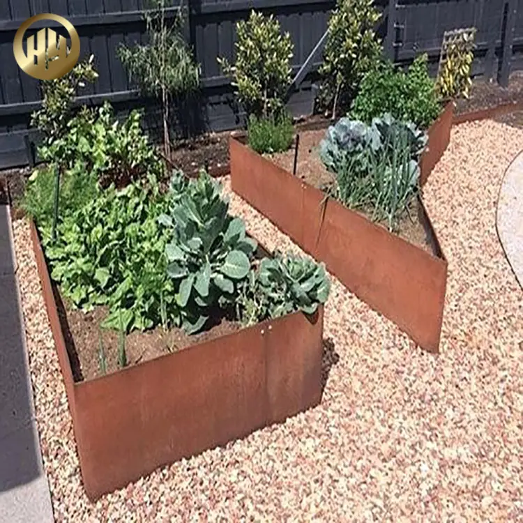 Factory Supply Corten Steel Metal Simple Courtyard Edging Border