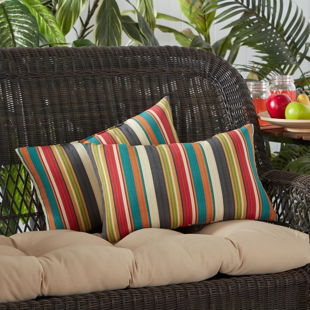 Greendale Global Outdoor Accent Pillow (Set of 2)   19 W x 12 H