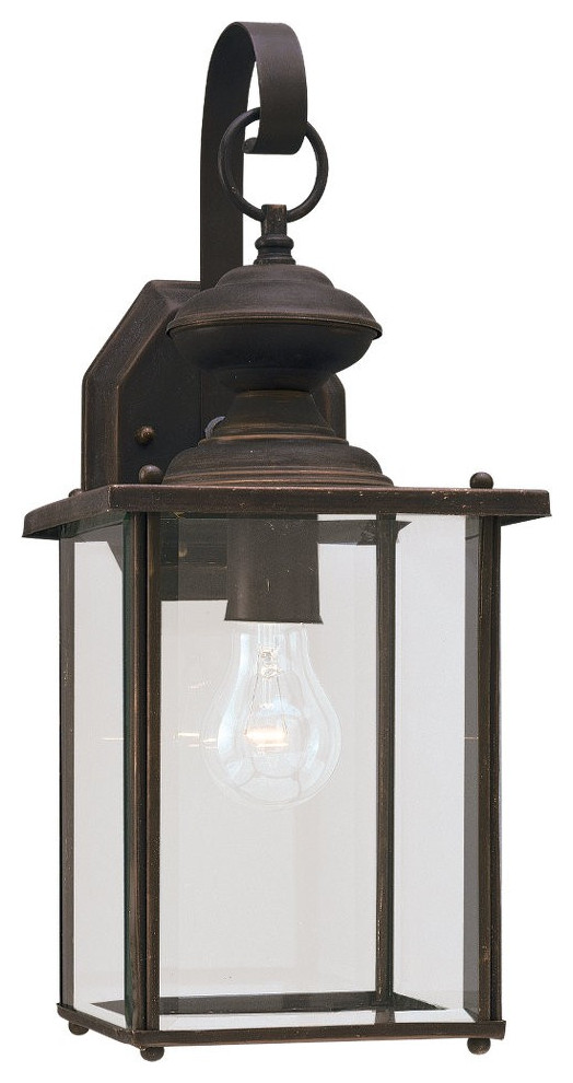 Jamestowne One Light Outdoor Wall Lantern in Antique Bronze   Traditional   Outdoor Wall Lights And Sconces   by LAMPS EXPO  Houzz