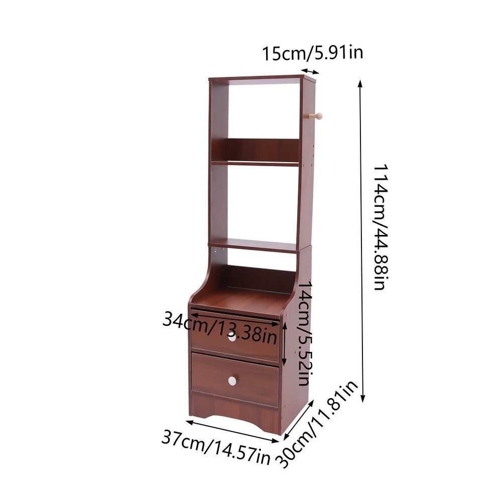 Bed End Table Night Stand Bedside Table Organizer Drawer with Storage