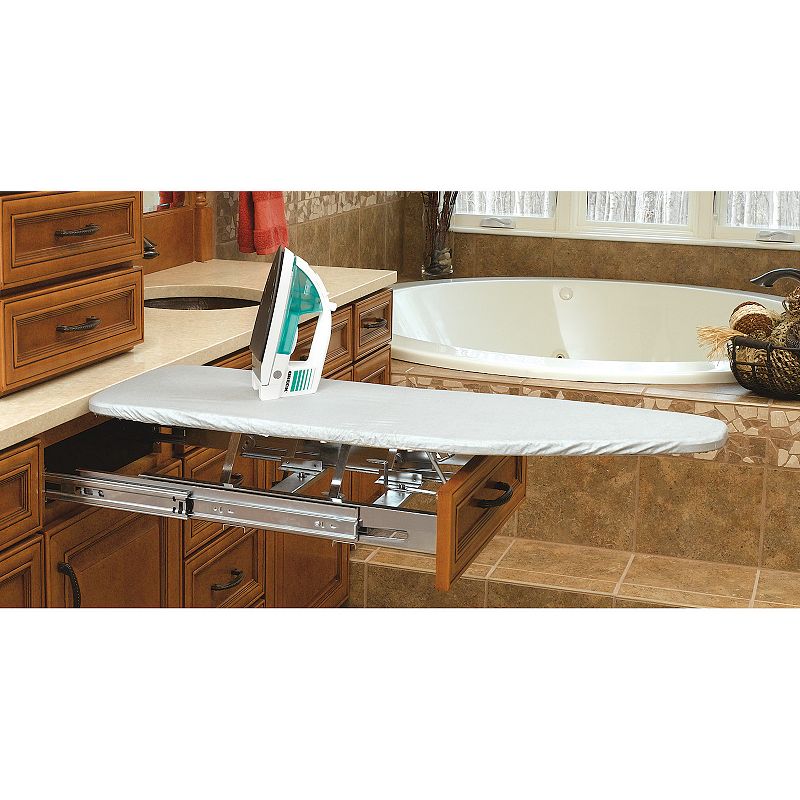 Rev-A-Shelf Pull Out Vanity Cabinet Drawer Adjustable Ironing Board， VIB-20CR