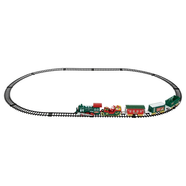 Northlight 30 Pc Battery Operated Lighted And Animated Classic Christmas Train Set With Music