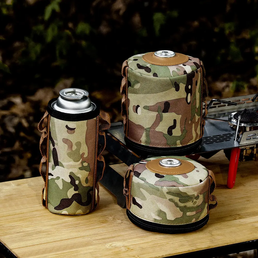 Camping Hiking Picnic Accessories Canister Cover Bag Fuel Cylinder Storage Bag Outdoor Camping Gas Tank Case