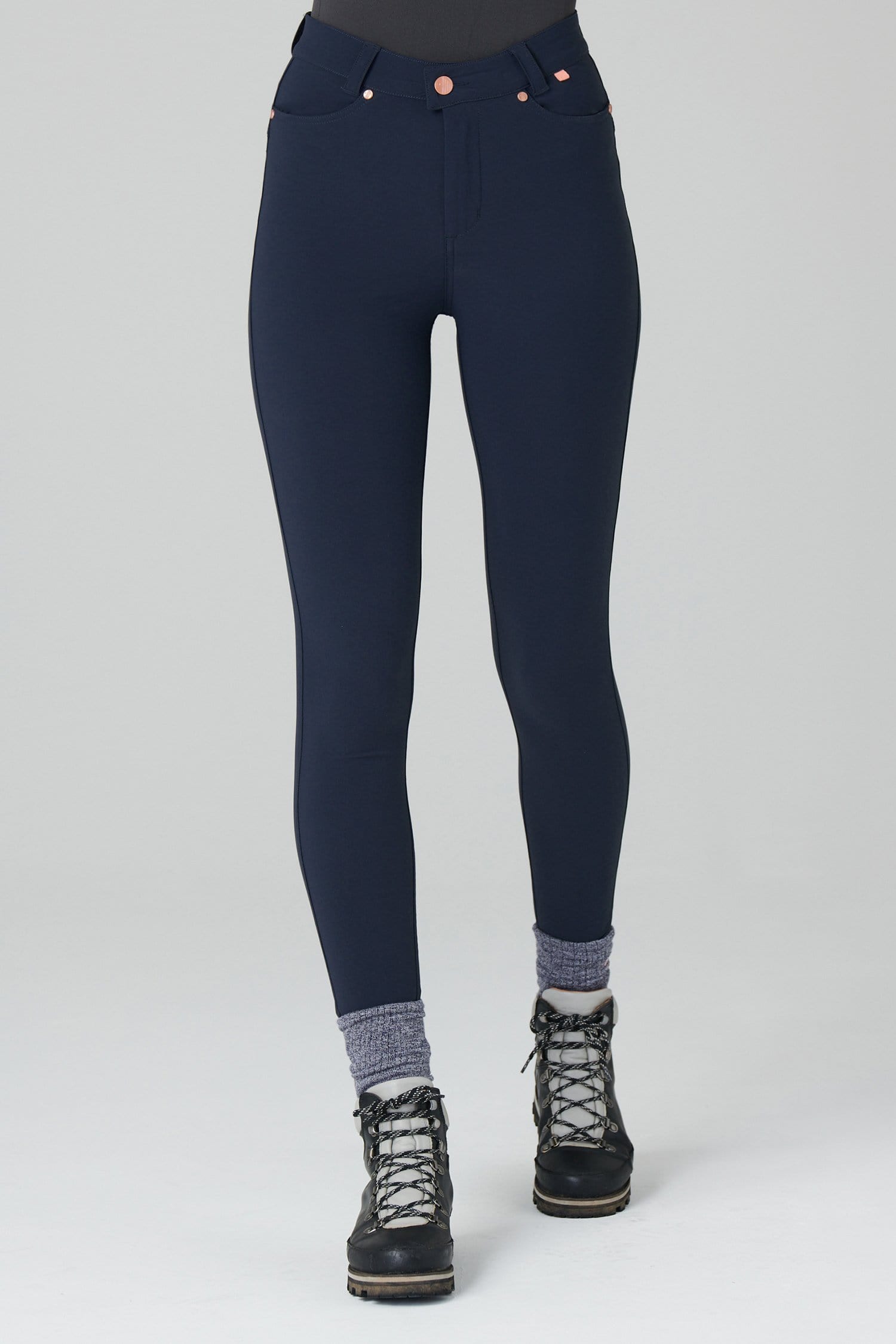 Thermal Skinny Outdoor Trousers - Deep Navy