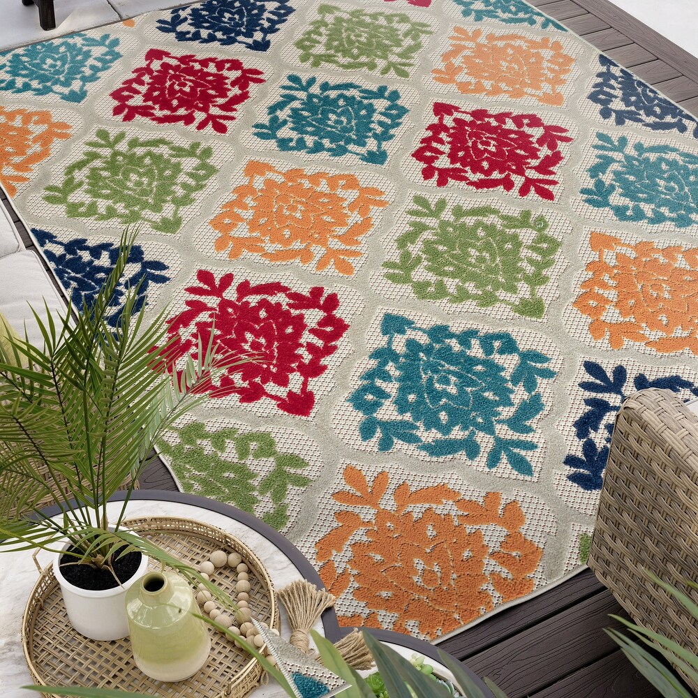 Origin Coastal Medallion Indoor/Outdoor Area Rug