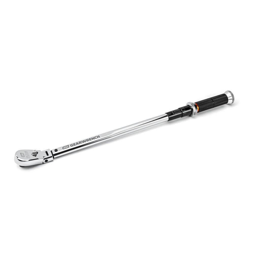 GEARWRENCH 120XP™ Flex Head Micrometer Torque Wrench 1/2 Drive 30-250 ft/Lbs ;