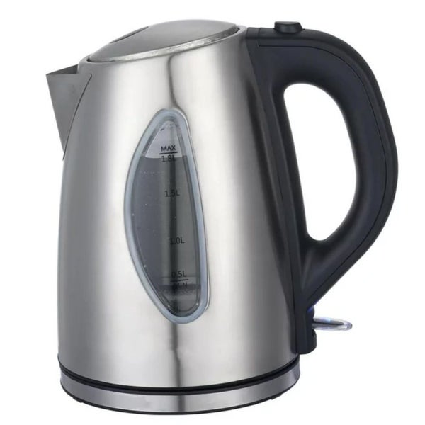 1.8L Stainless Steel Electric Hot Water Kettle Tea Pot， Silver