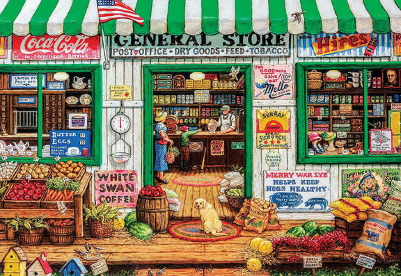 General Store 1000 Piece Large EZ Grip Jigsaw Puzz...