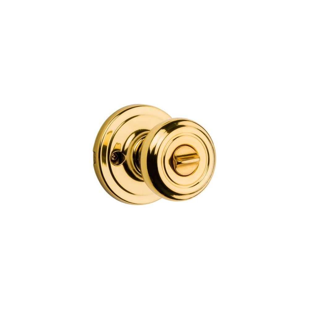 Polished Brass Signature Series Keyed Entry Cameron Door Knob ;