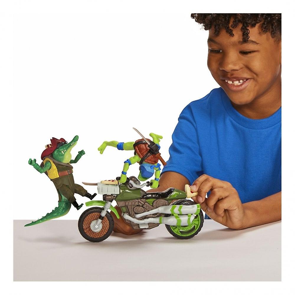 Teenage Mutant Ninja Turtles Ninja Kick Cycle With Leonardo Figure and Vehicle Set