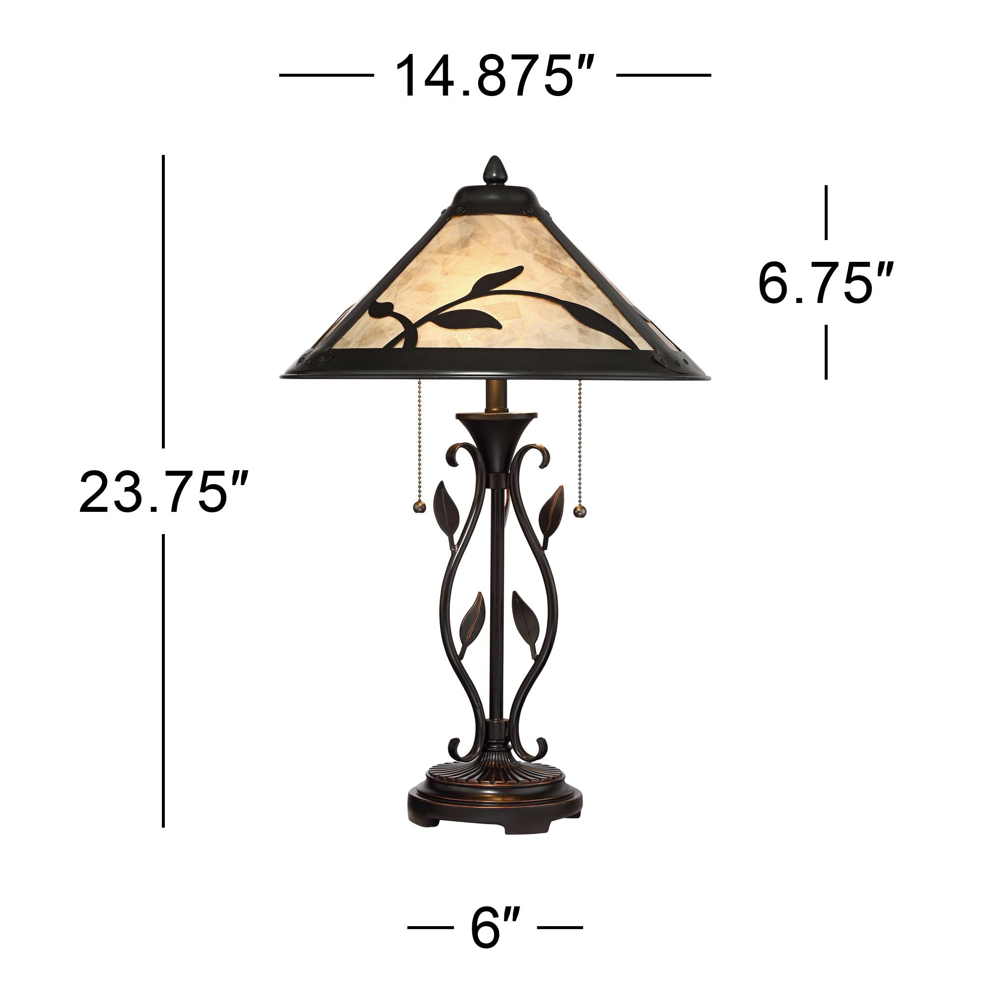 Franklin Iron Works Rustic Table Lamp 23.75