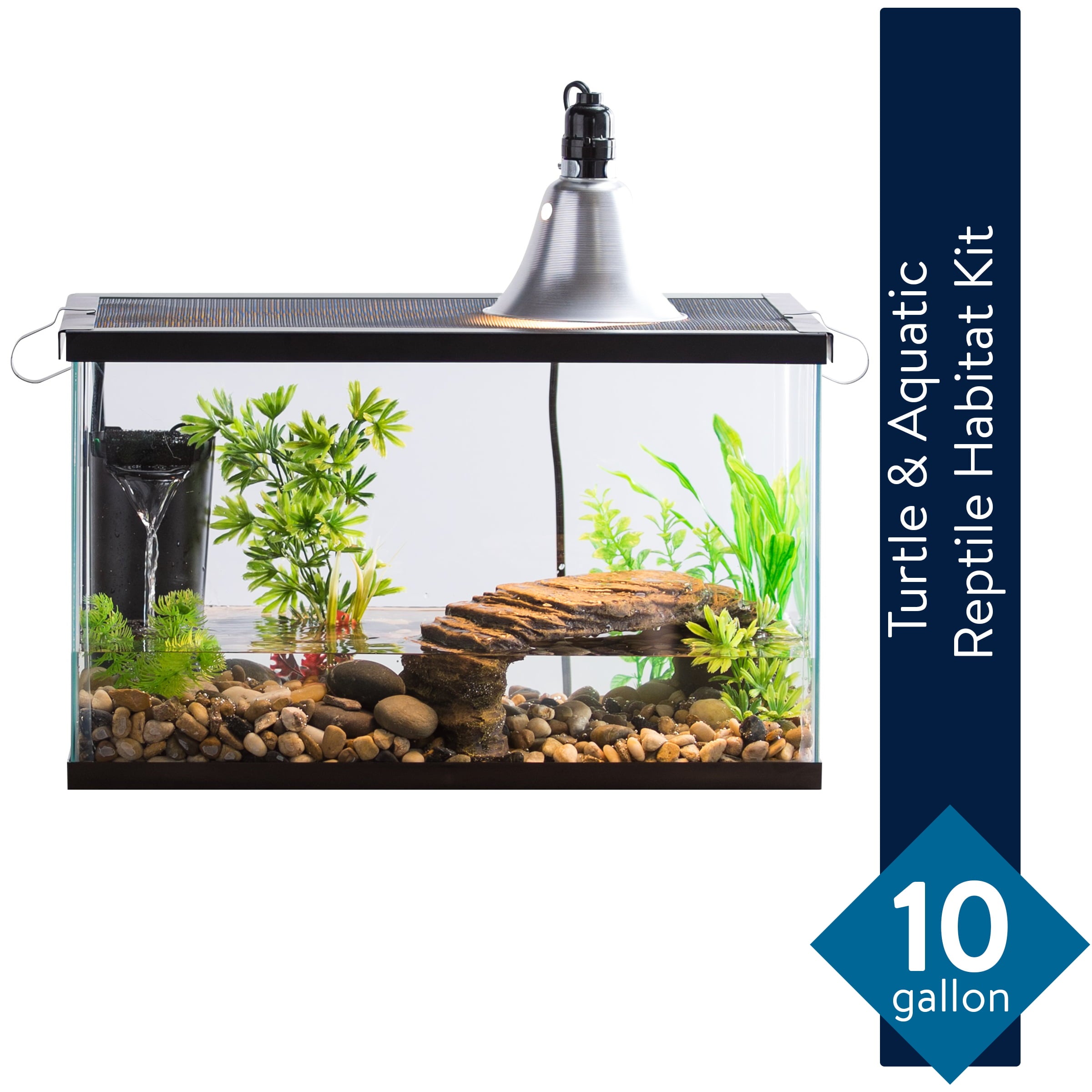 Aqua Culture 10-Gallon Turtle and Aquatic Reptile Habitat Starter Kit