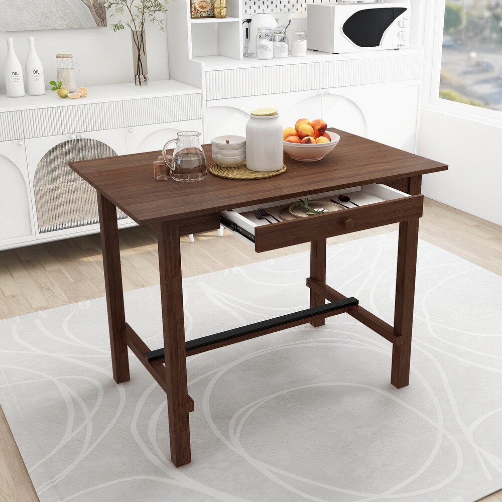 Dining Table with Storage Drawer