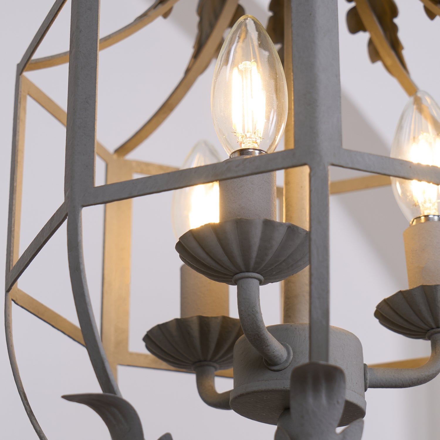 Lustre Retro Cage Chandelier