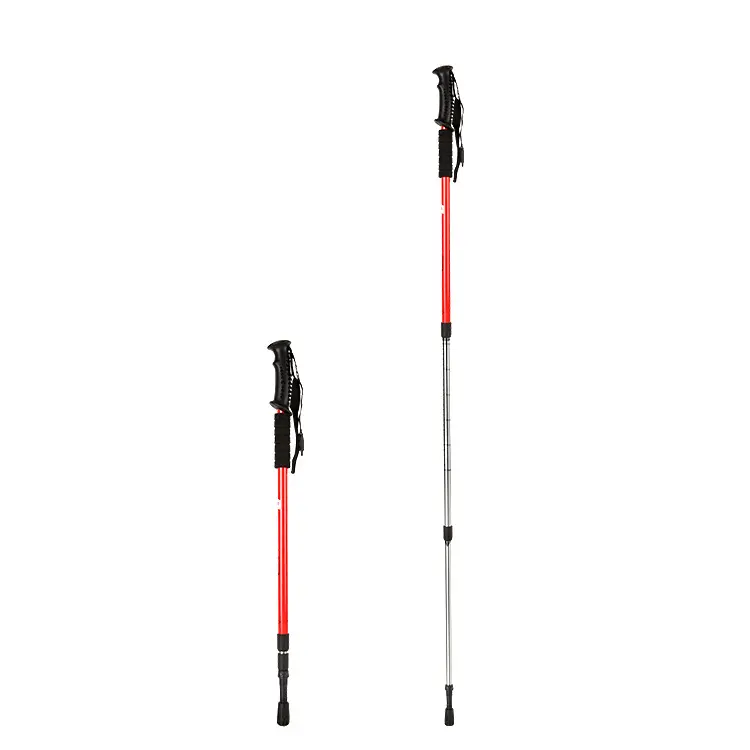 Telescopic Hiking Retractable Aluminum Duralumin Trekking Carbon Fiber Poles Walking Sticks