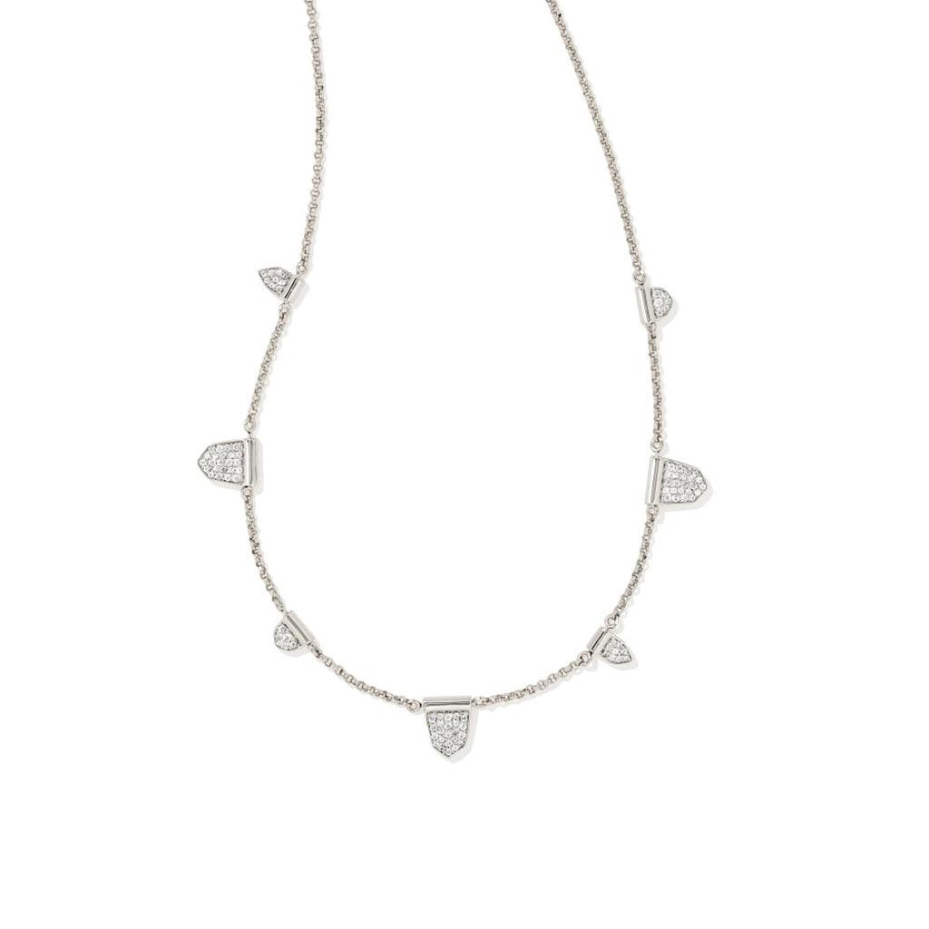 Kendra Scott  Adeline Strand Necklace In Silver