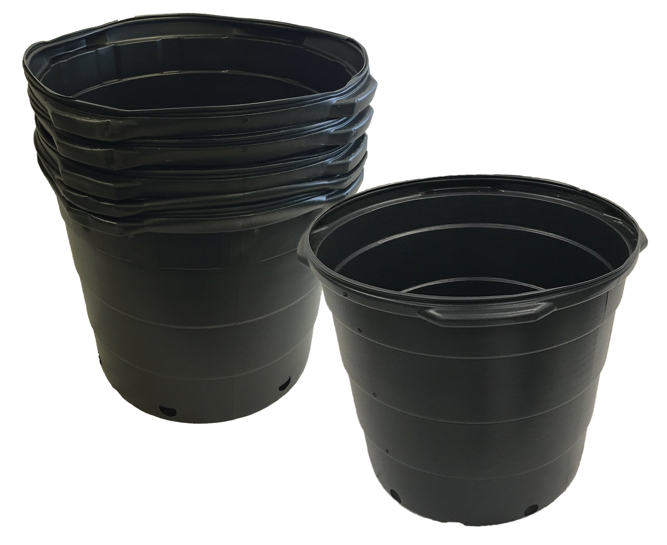 Round Nursery Trade Pots Set of 5