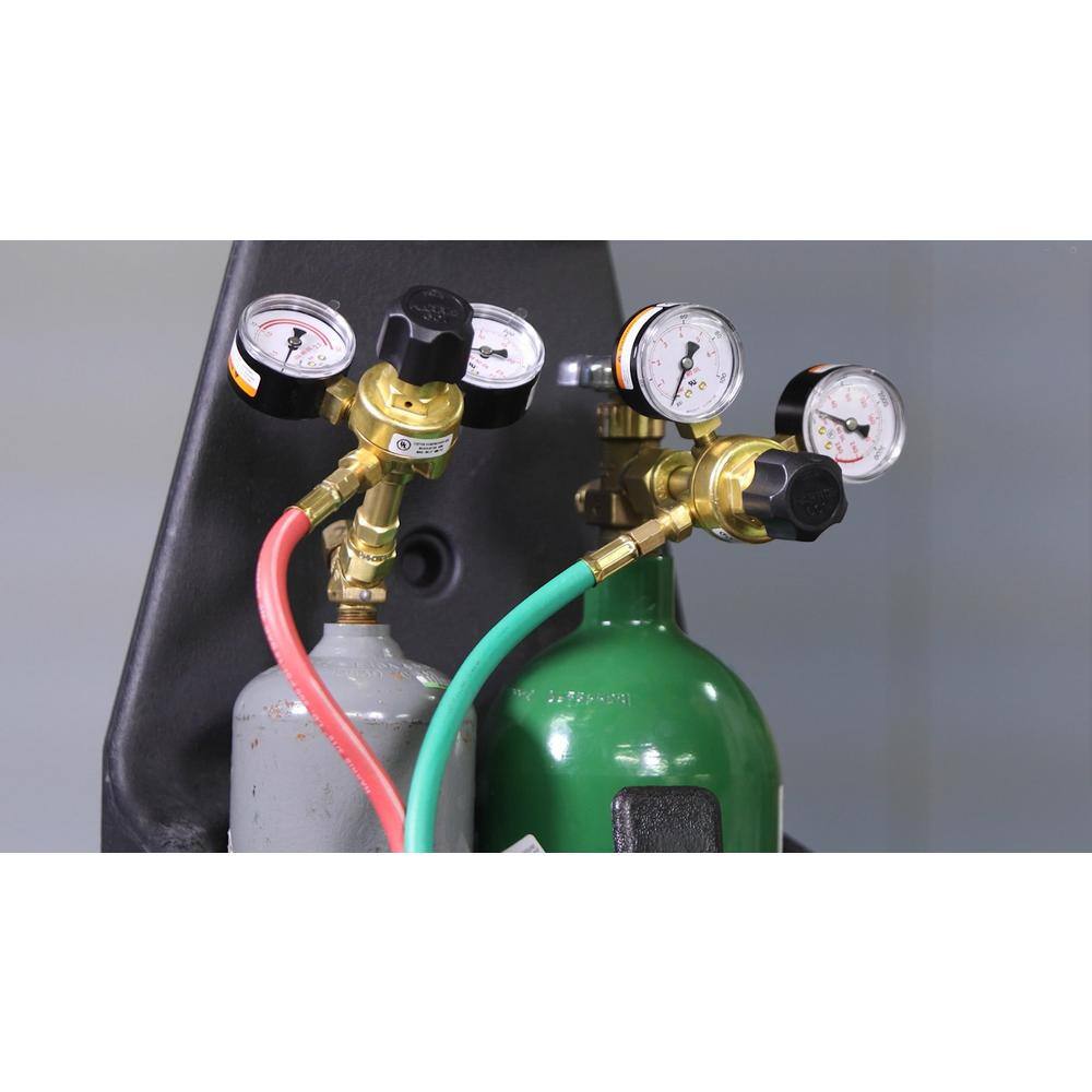 Lincoln Electric Port-A-Torch Kit with Oxygen and Acetylene Tanks for Cutting Welding and Brazing KH990