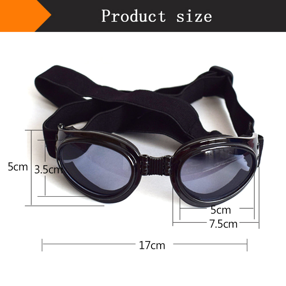 Dog Sunglasses Dog Goggles Pet Glasses UV Protection Sunglasses Adjustable Strap for Small Dog