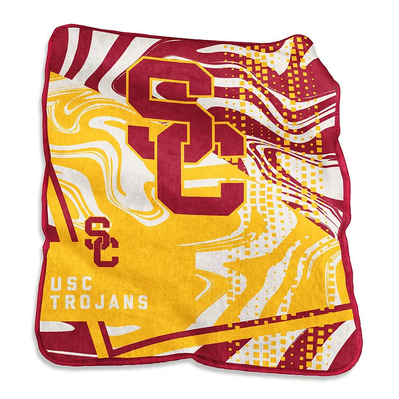 USC Trojans 50 x 60 Swirl Raschel Throw Blanket