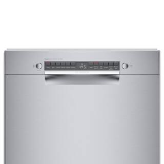 Bosch 800 Series 24 in ADA Compliant Front Control Tall Tub Dishwasher in Stainless Steel with Crystal Dry and 3rd Rack 42dBA SGE78B55UC