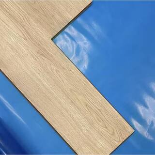 Proteco 100 sq. ft. 3-1516 ft. x 25-716 ft. x 6mil Blue Polyethylene Moisture Barrier and Vapor Barrier underlayment DKM-6MB