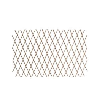 MGP 24 in. H x 72 in. W Expandable Peeled Willow Trellis Fence (2-Pack) WCFF-24-2