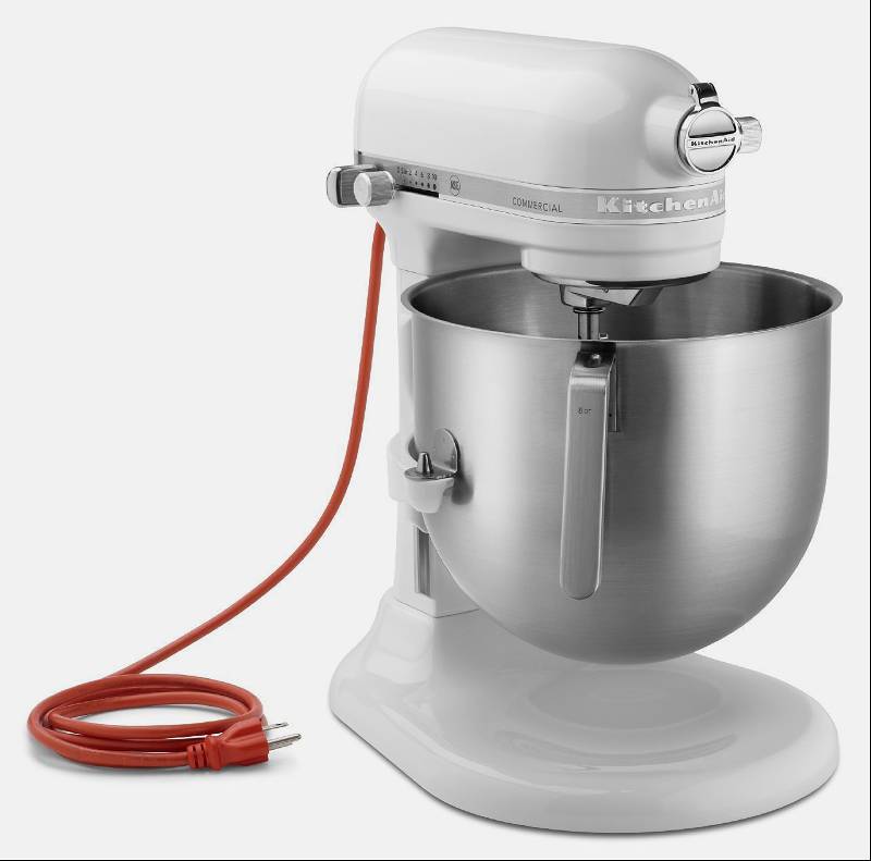 Commercial 8 Qt Stand Mixer (NSF Certified) - White | KitchenAid